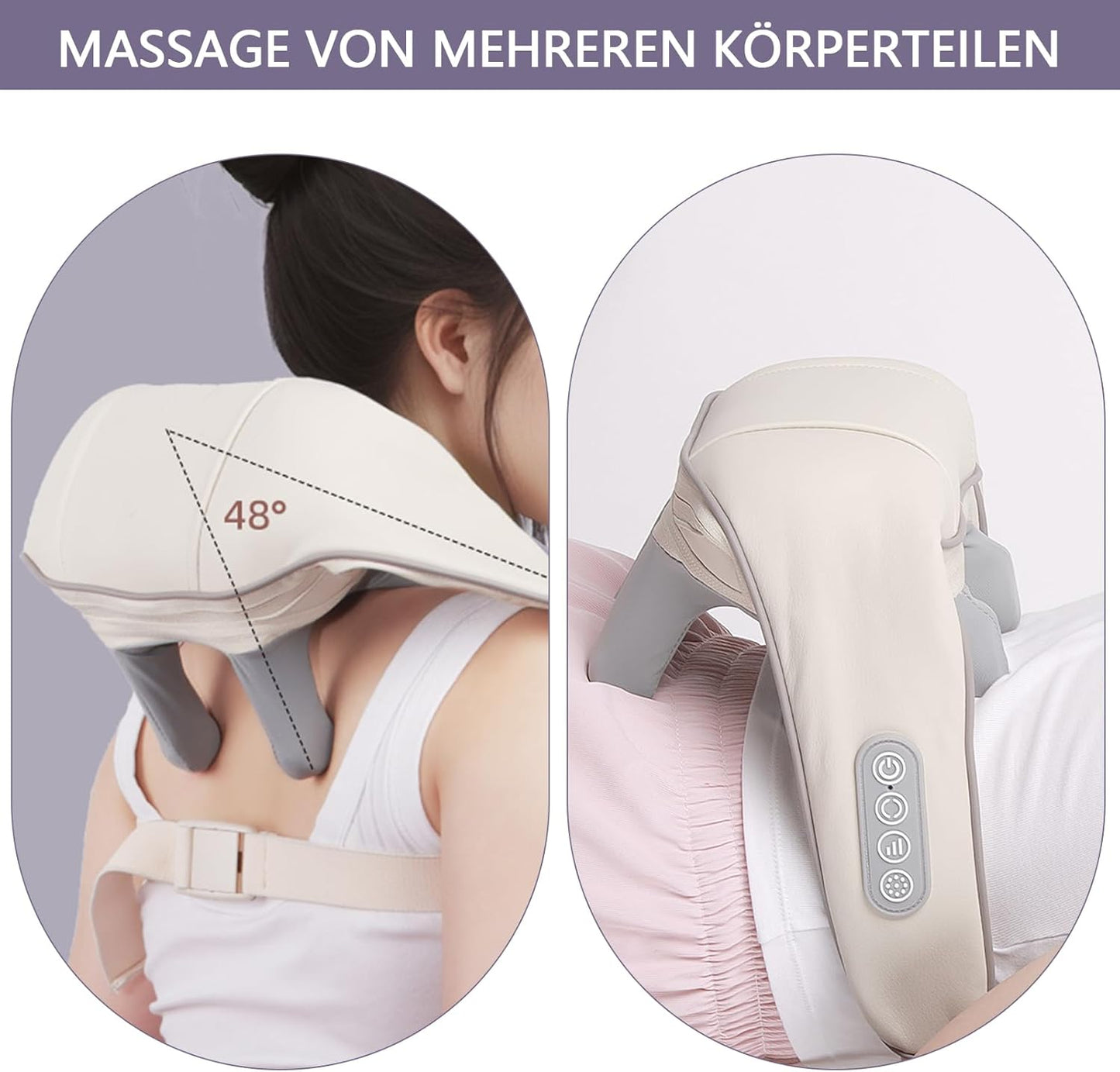 Appareil de massage pour les épaules et le cou avec chaleur, masseur en silicone, appareils de massage électriques à pétrir